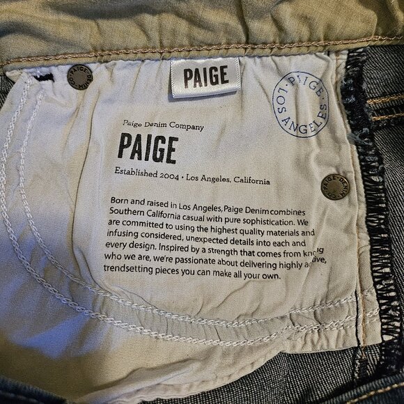 PAIGE Hidden Hills Straight Leg Jeans Size 30 - Picture 12 of 16